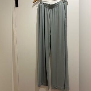 MaxMara Leisure Light Green Wide Leg Pants